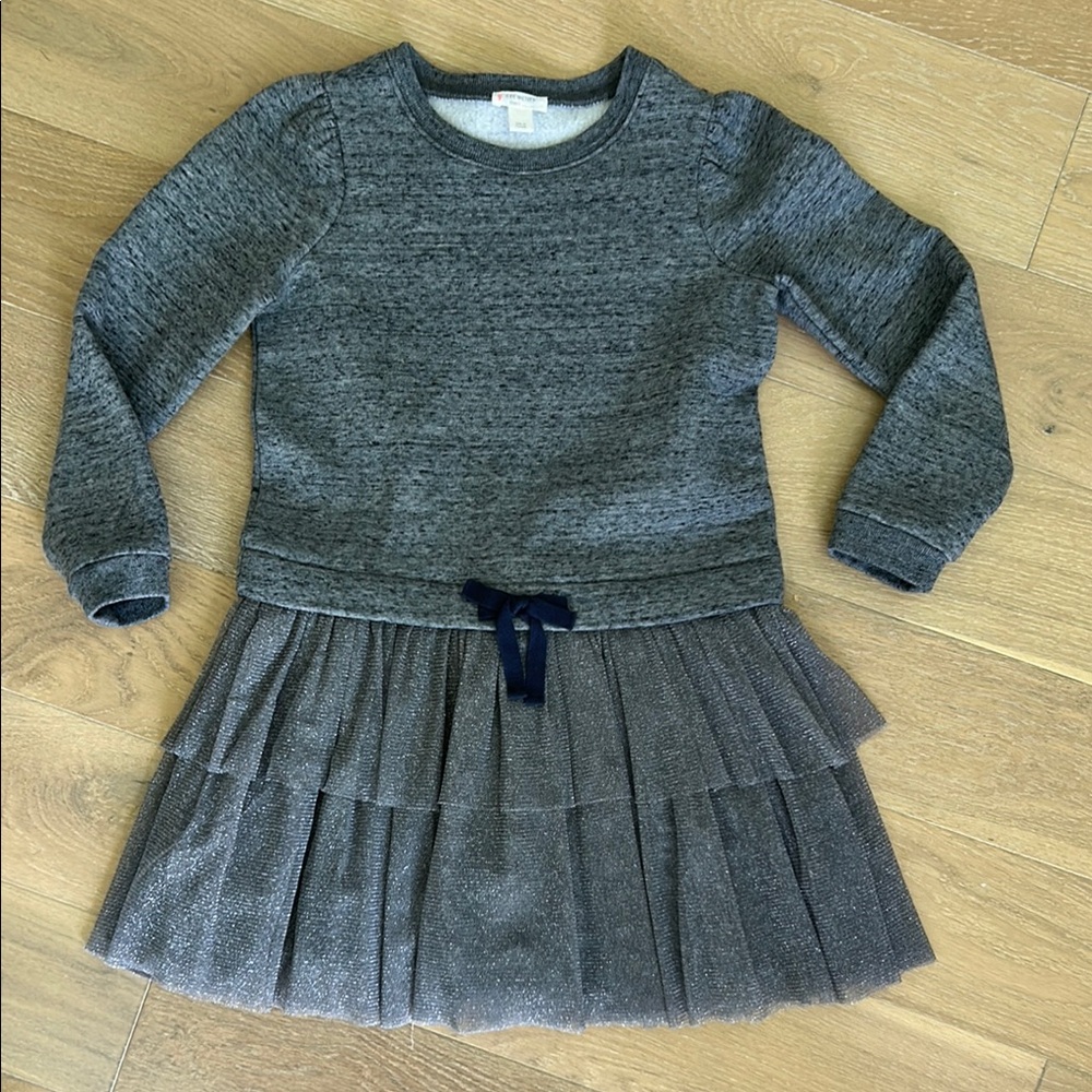 Crewcuts Charcoal Long Sleeve Dress